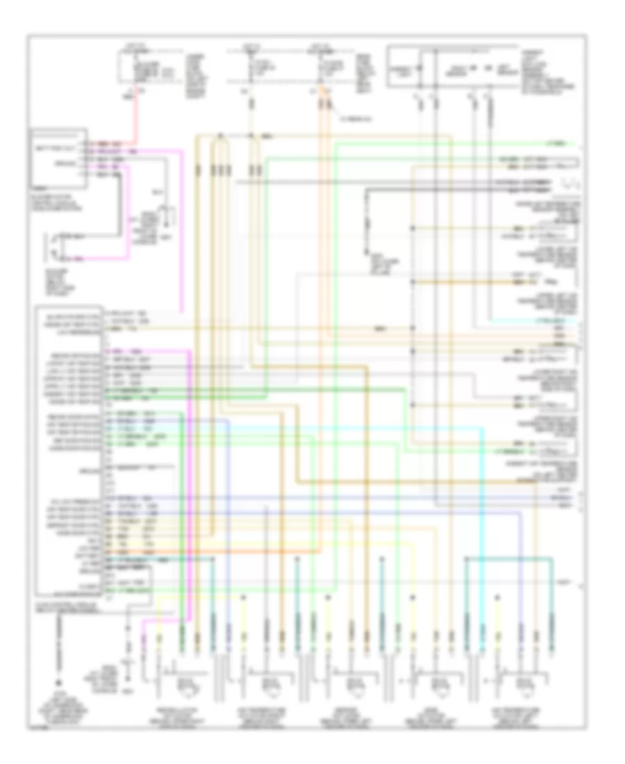 Automatic A C Wiring Diagram 1 of 2 for Saab 9 7X Arc 2005