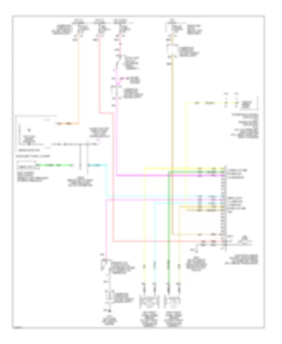 Anti lock Brakes Wiring Diagram for Saab 9 7X Arc 2005