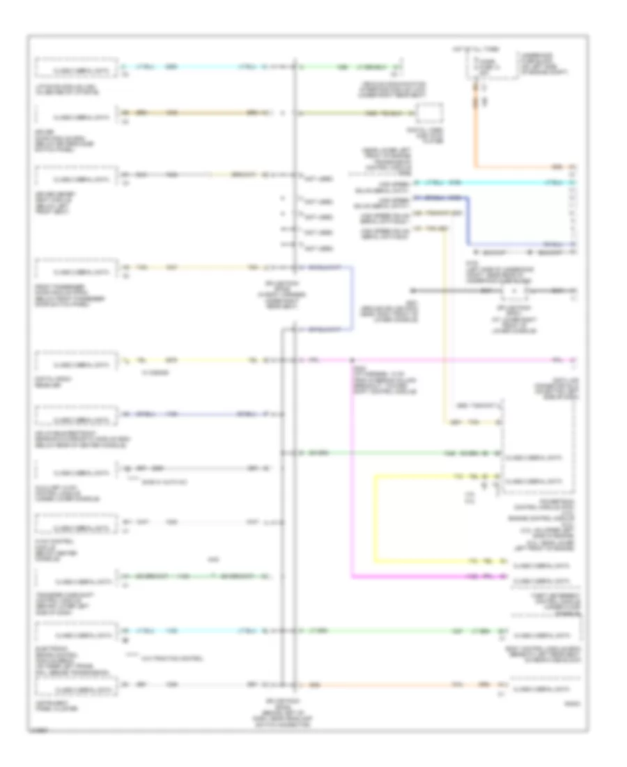 Computer Data Lines Wiring Diagram for Saab 9 7X Arc 2005