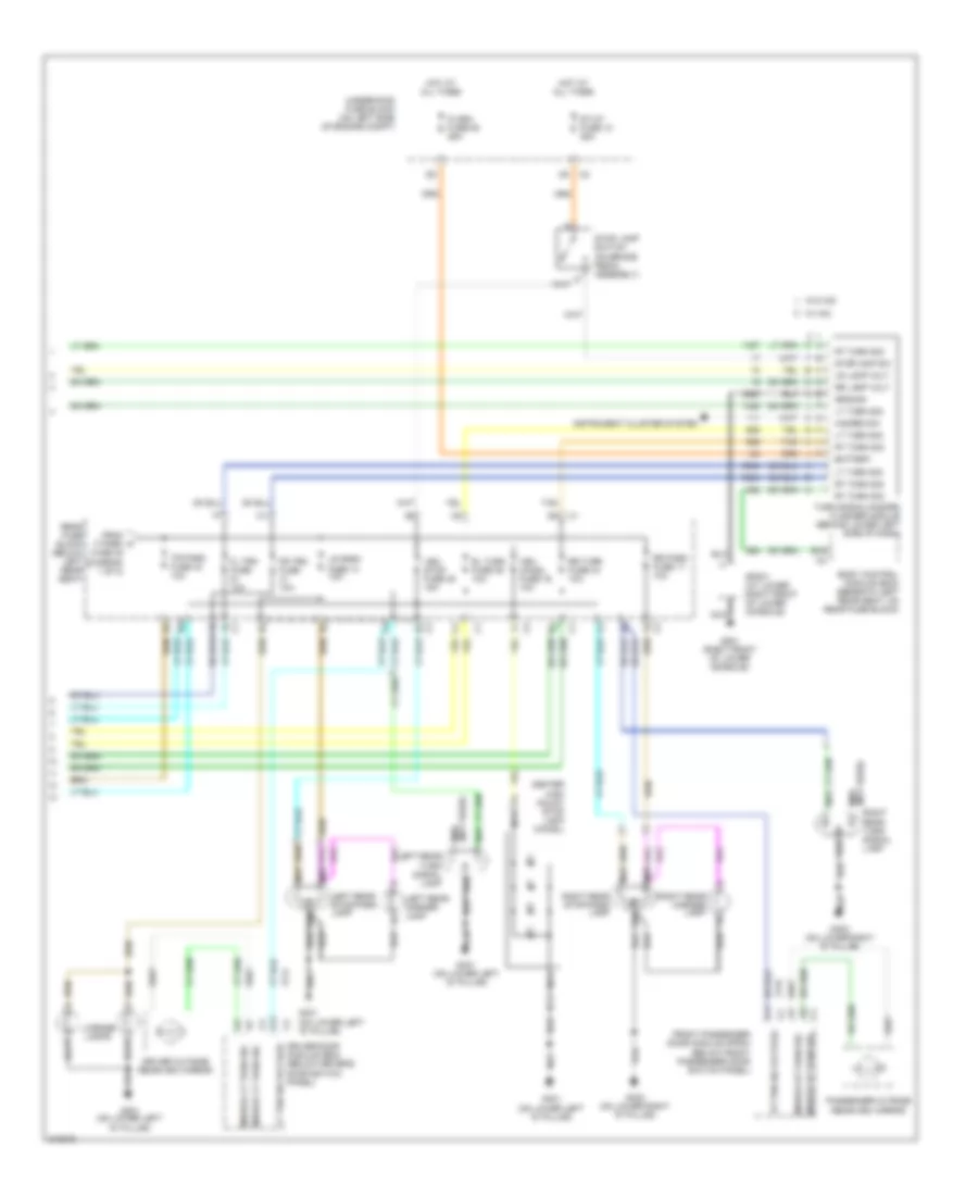 Exterior Lamps Wiring Diagram 2 of 2 for Saab 9 7X Arc 2005