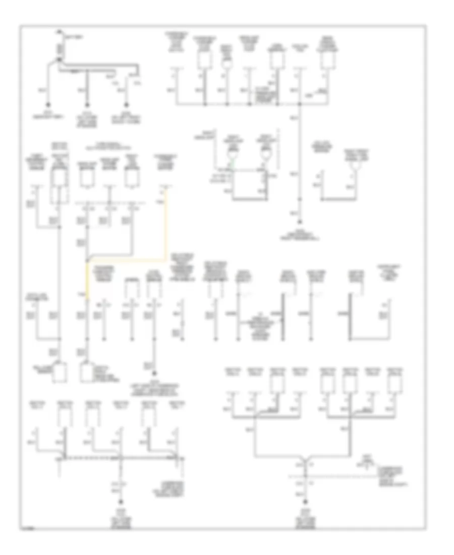 Ground Distribution Wiring Diagram 1 of 5 for Saab 9 7X Arc 2005