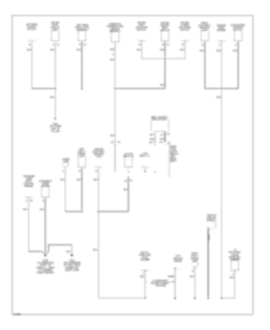 Ground Distribution Wiring Diagram 2 of 5 for Saab 9 7X Arc 2005