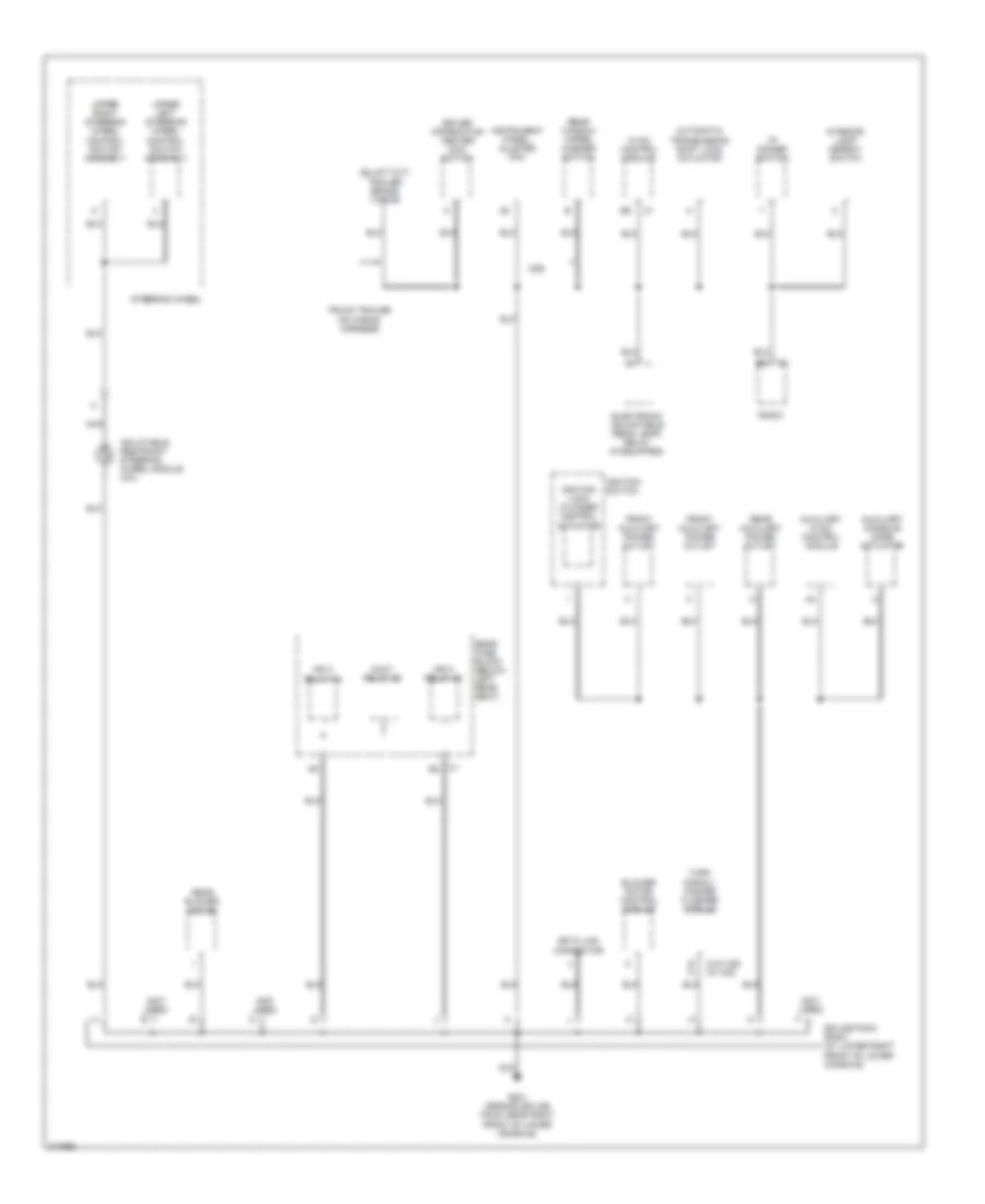 Ground Distribution Wiring Diagram 3 of 5 for Saab 9 7X Arc 2005