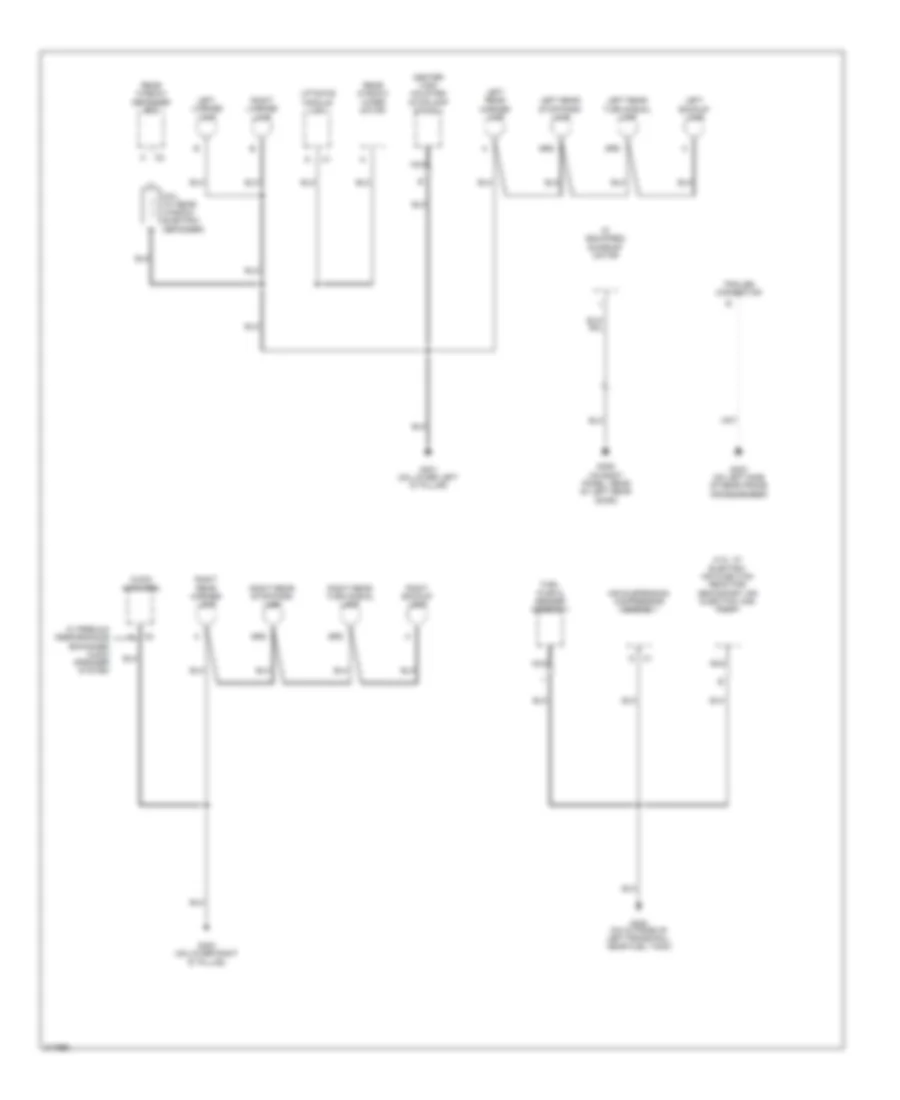 Ground Distribution Wiring Diagram 5 of 5 for Saab 9 7X Arc 2005