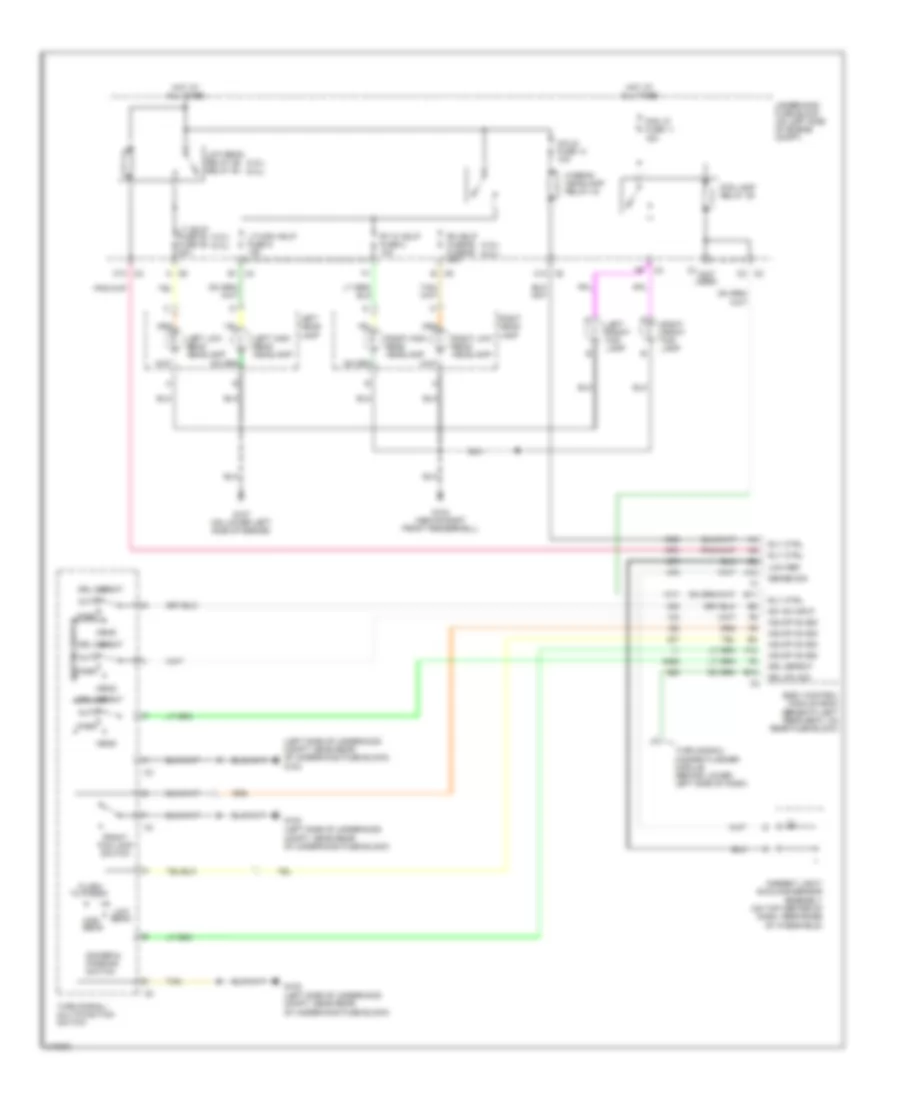 Headlights Wiring Diagram with High Intensity Discharge for Saab 9 7X Arc 2005