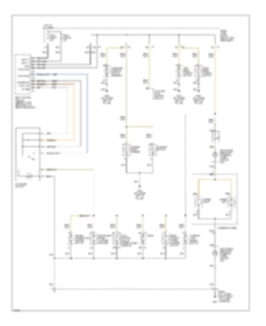 Instrument Illumination Wiring Diagram for Saab 9 7X Arc 2005