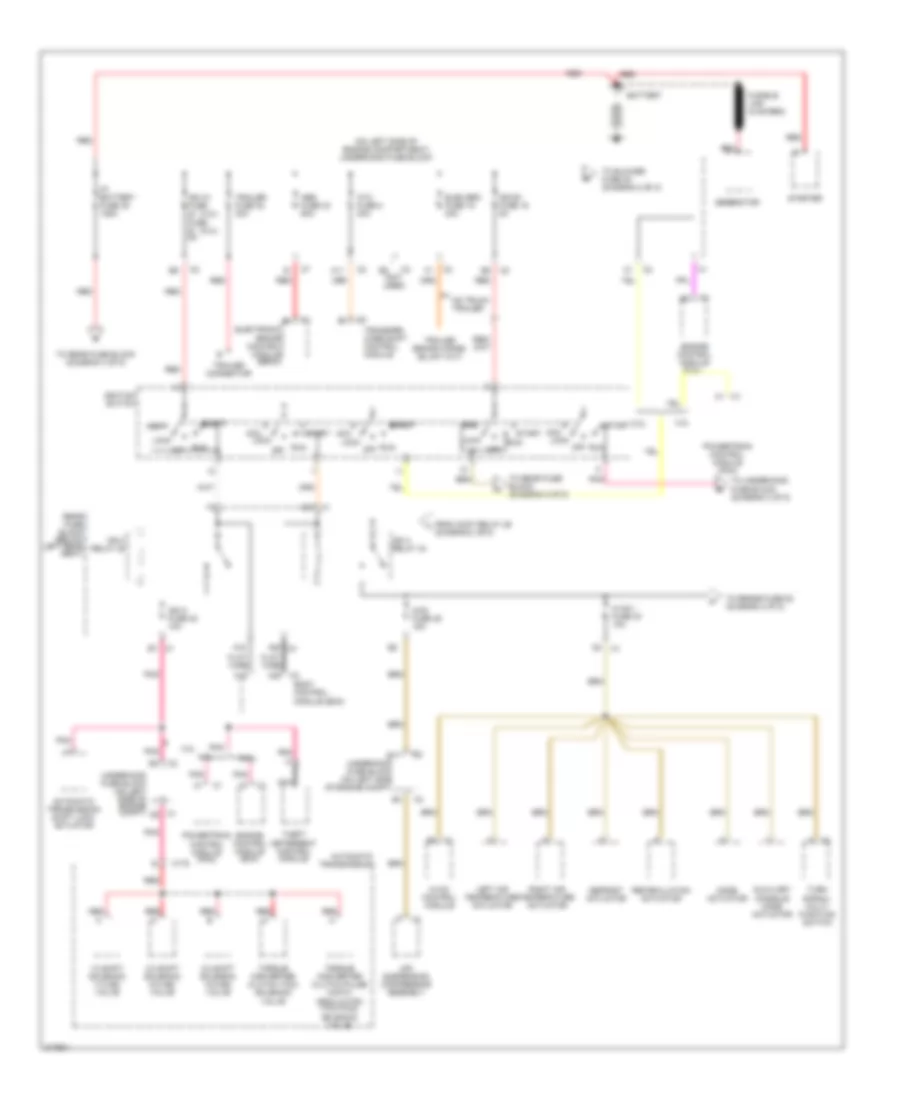 Power Distribution Wiring Diagram 1 of 5 for Saab 9 7X Arc 2005