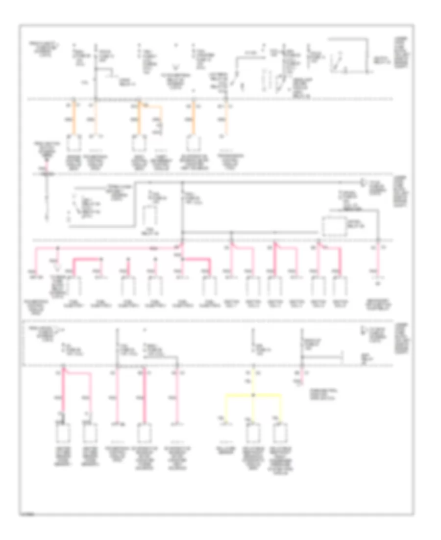 Power Distribution Wiring Diagram 3 of 5 for Saab 9 7X Arc 2005