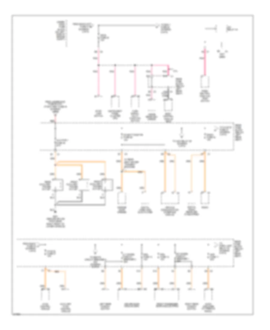 Power Distribution Wiring Diagram 4 of 5 for Saab 9 7X Arc 2005