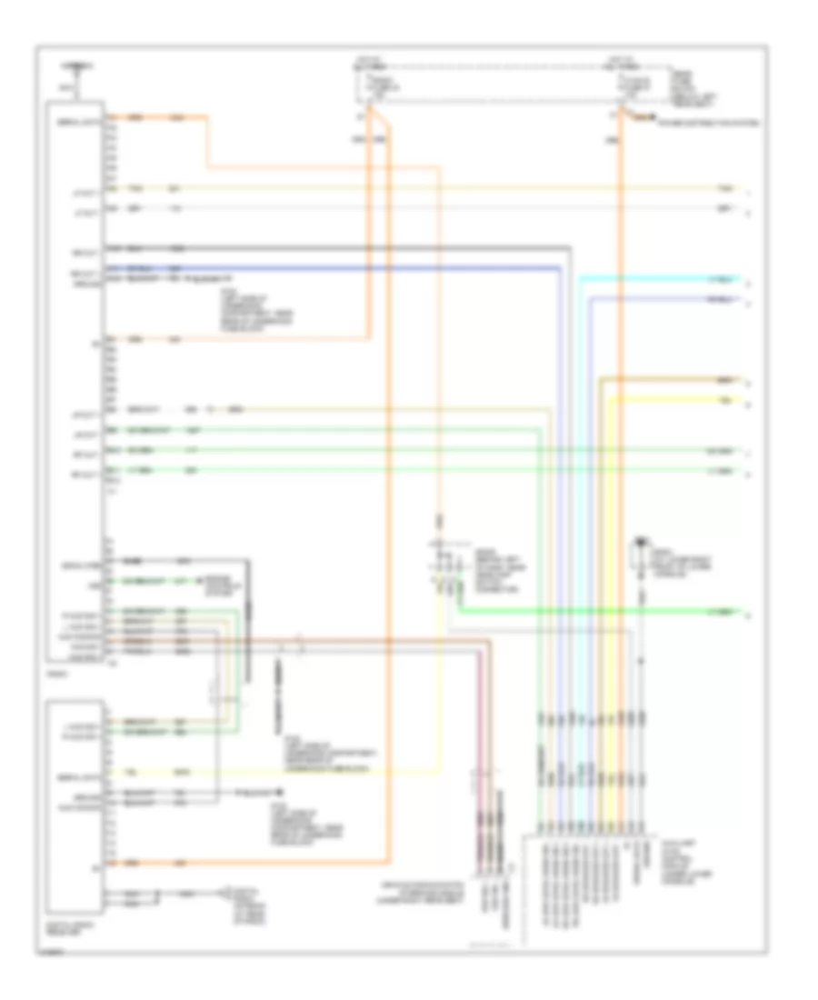 Base Radio Wiring Diagram with Rear Seat Audio 1 of 2 for Saab 9 7X Arc 2005