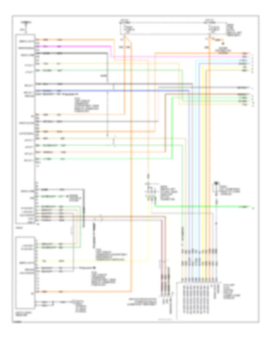 Premium Radio Wiring Diagram with Rear Seat Audio 1 of 2 for Saab 9 7X Arc 2005