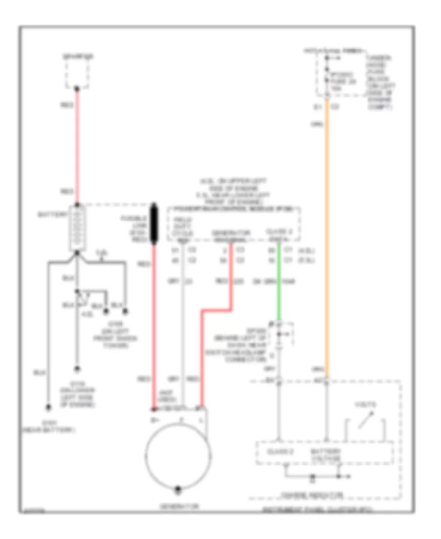 Charging Wiring Diagram for Saab 9 7X Arc 2005