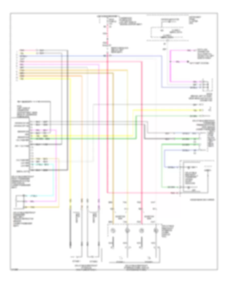 Supplemental Restraints Wiring Diagram 2 of 2 for Saab 9 7X Arc 2005