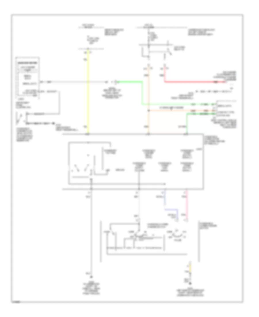 Front Wiper Washer Wiring Diagram for Saab 9 7X Arc 2005