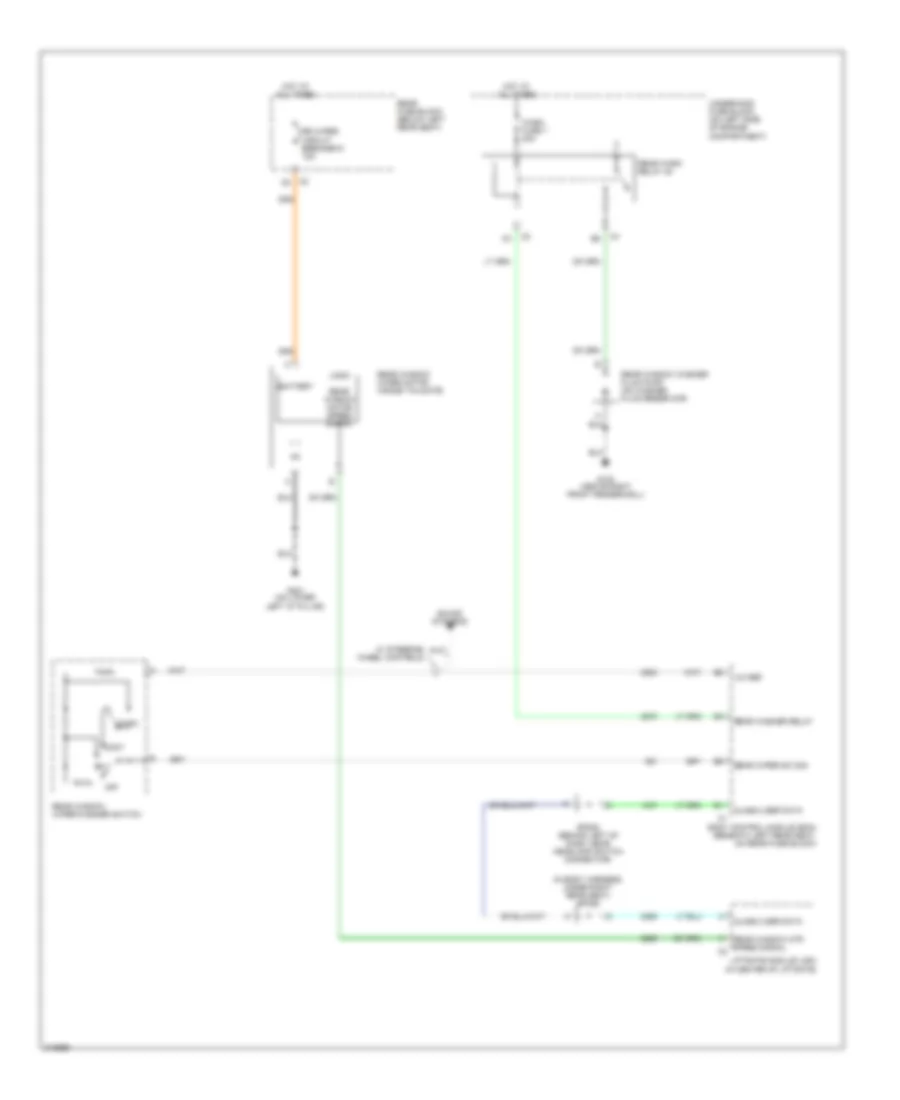 Rear Wiper Washer Wiring Diagram for Saab 9 7X Arc 2005