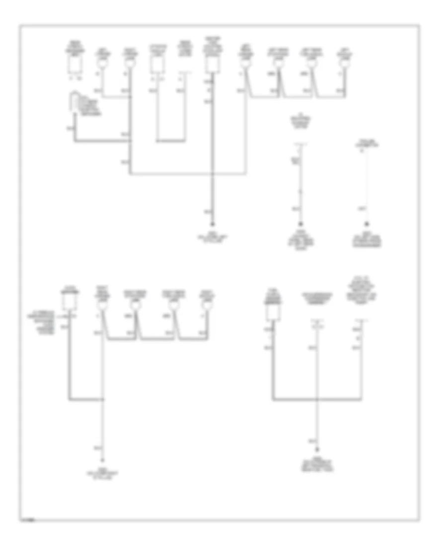 Ground Distribution Wiring Diagram (5 of 5) for Saab 9-7X Linear 2005