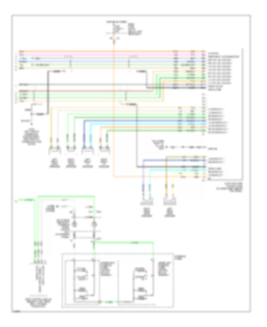 Premium Radio Wiring Diagram, with Rear Seat Audio (2 of 2) for Saab 9-7X Linear 2005