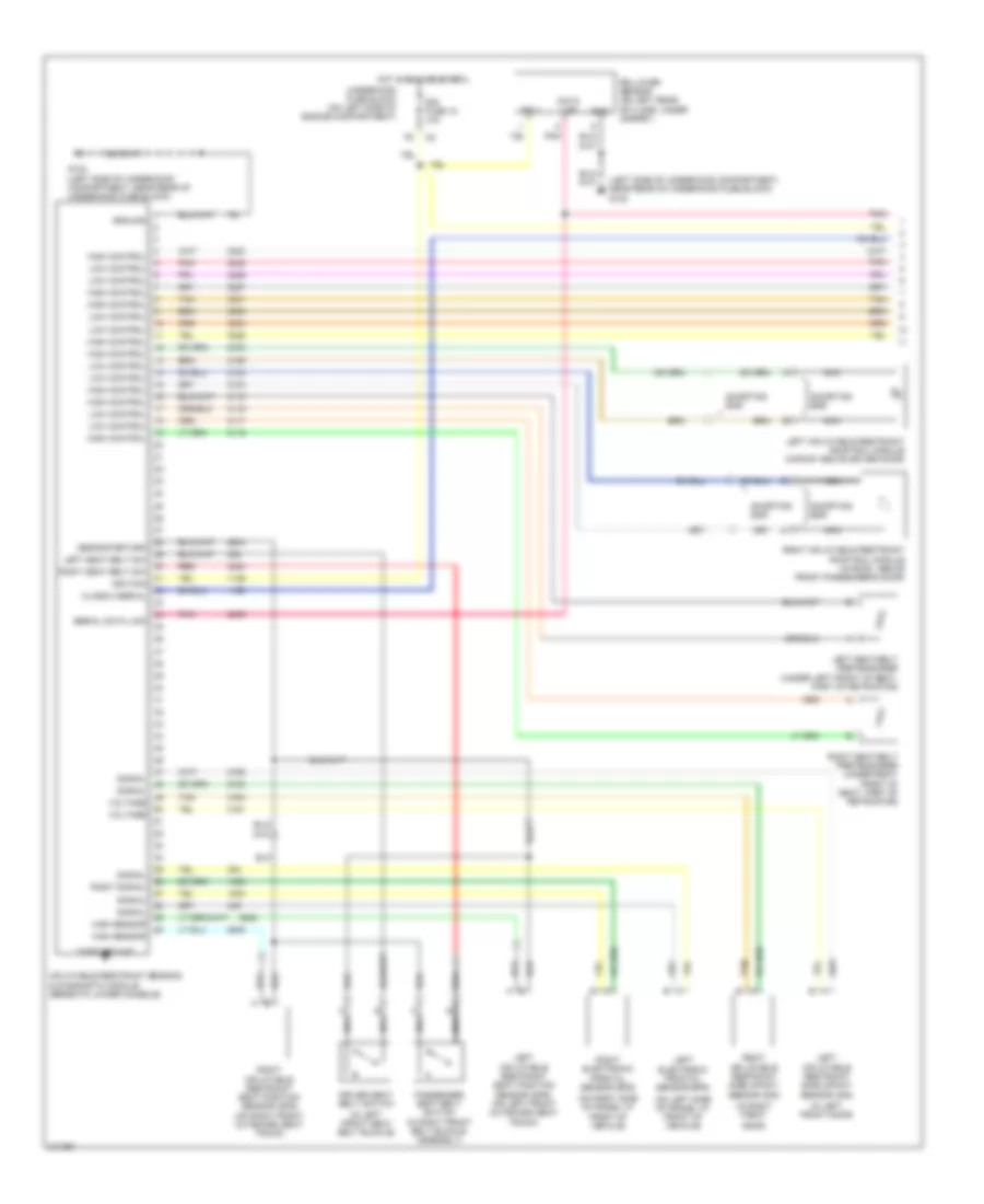 Supplemental Restraints Wiring Diagram 1 of 2 for Saab 9 7X Linear 2005