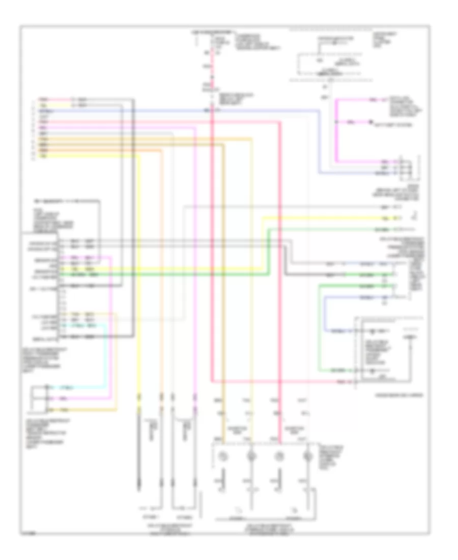 Supplemental Restraints Wiring Diagram (2 of 2) for Saab 9-7X Linear 2005