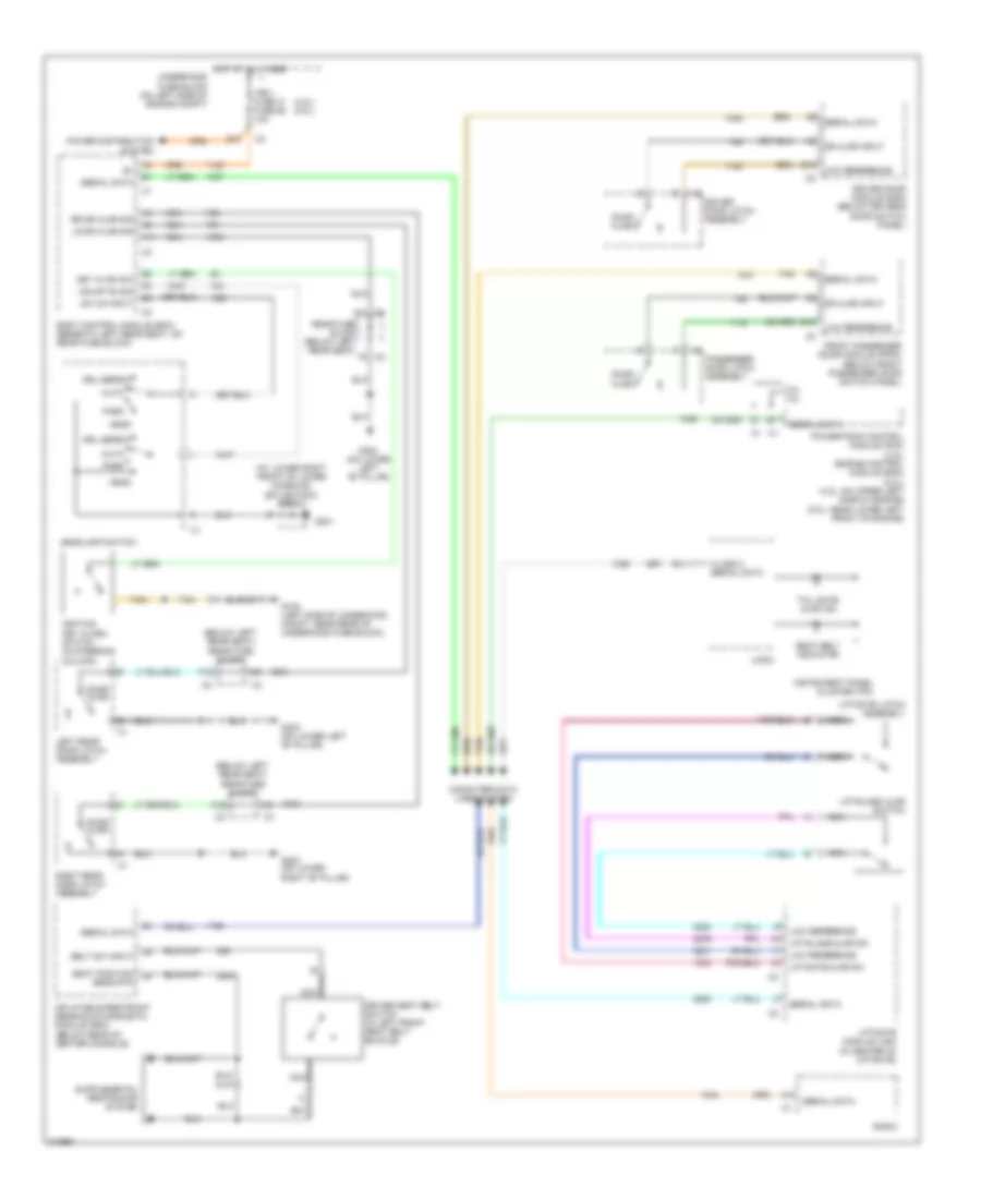 Warning Systems Wiring Diagram for Saab 9-7X Linear 2005
