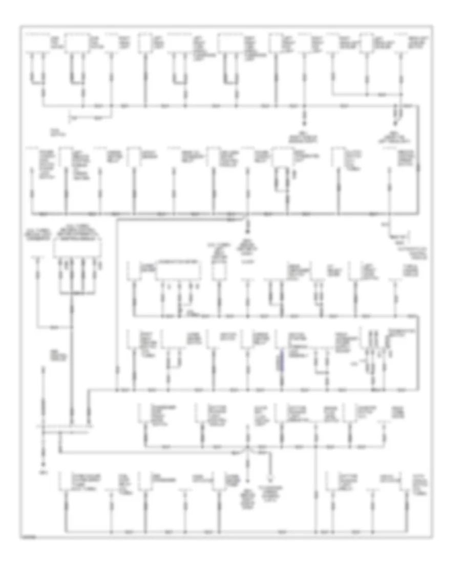 Ground Distribution Wiring Diagram 1 of 3 for Saab 9 2X 2 5i 2006
