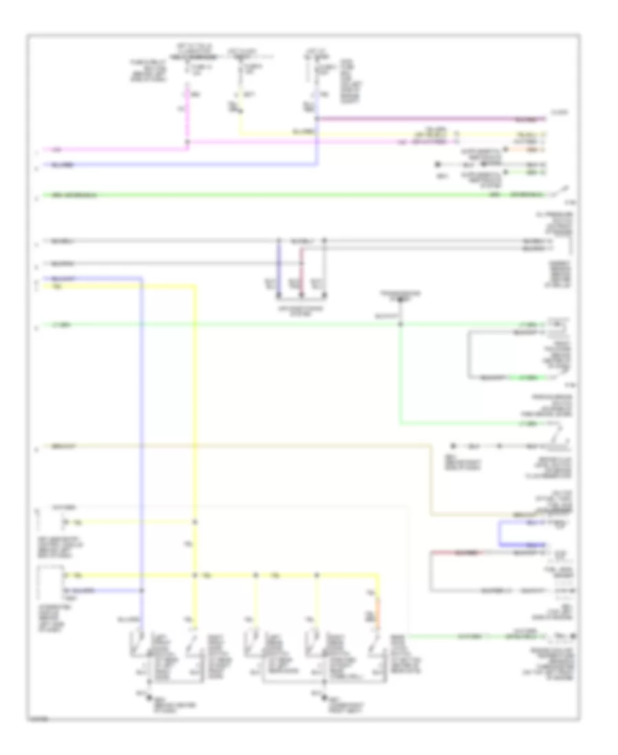 2.5L Turbo, Instrument Cluster Wiring Diagram (2 of 2) for Saab 9-2X 2.5i 2006