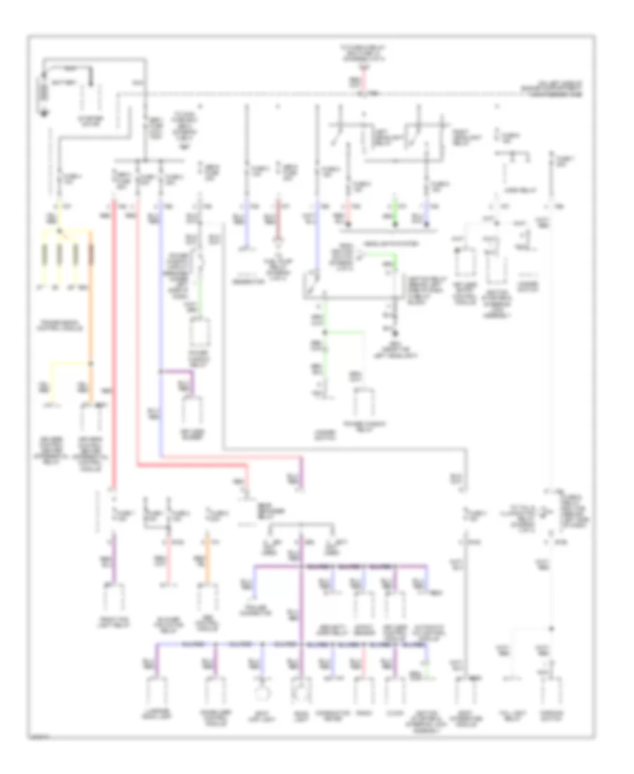 Power Distribution Wiring Diagram 1 of 4 for Saab 9 2X 2 5i 2006