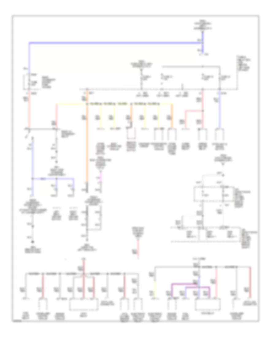 Power Distribution Wiring Diagram (4 of 4) for Saab 9-2X 2.5i 2006