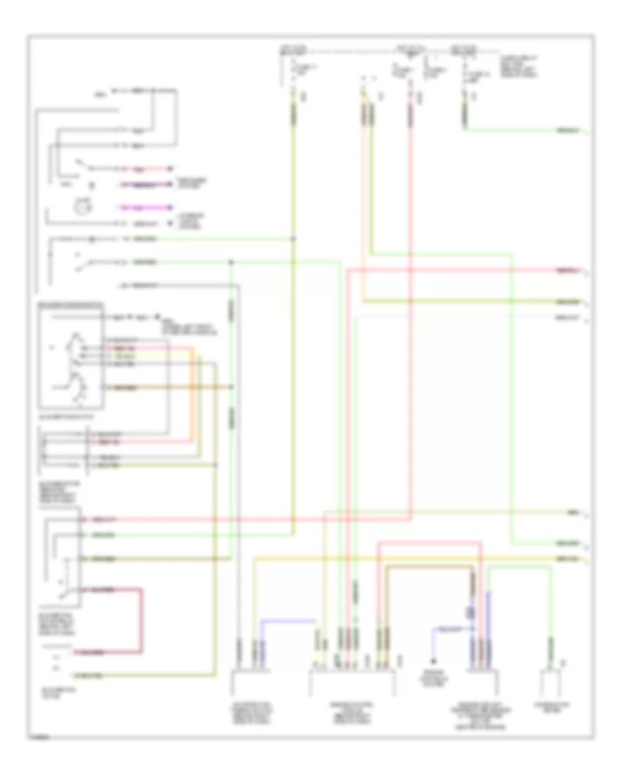2.5L, Электросхема кондиционера с ручный управлением (1 из 2) для Saab 9-2X Aero 2006