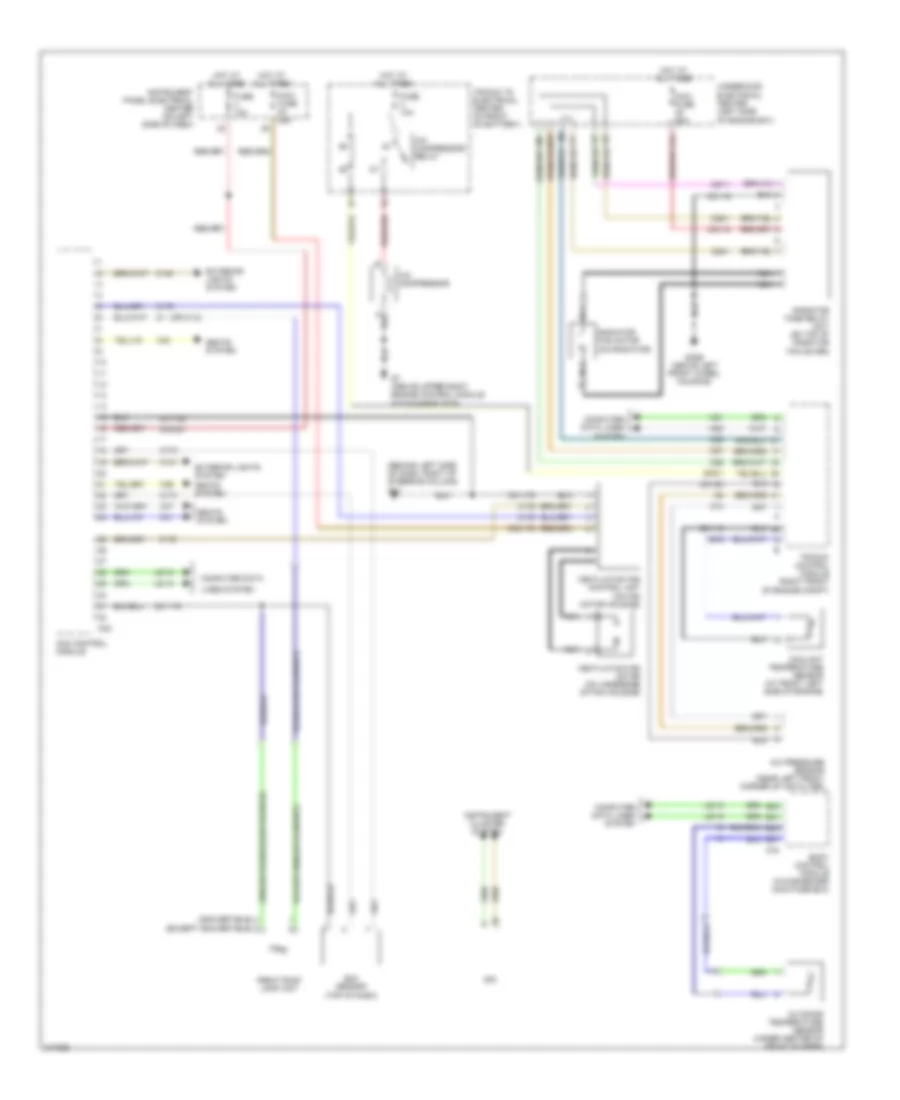 2.0L Turbo, Automatic AC Wiring Diagram, Single Fan (1 of 2) for Saab 9-3 2.0T 2006