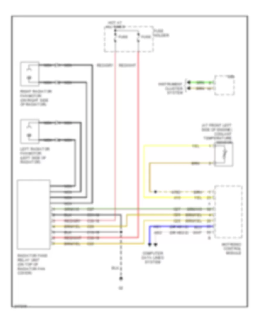 2.8L Turbo, Cooling Fan Wiring Diagram for Saab 9-3 2.0T 2006