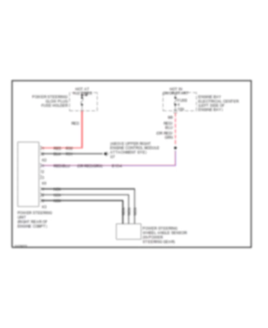 Electronic Power Steering Wiring Diagram for Saab 9-3 2.0T 2006