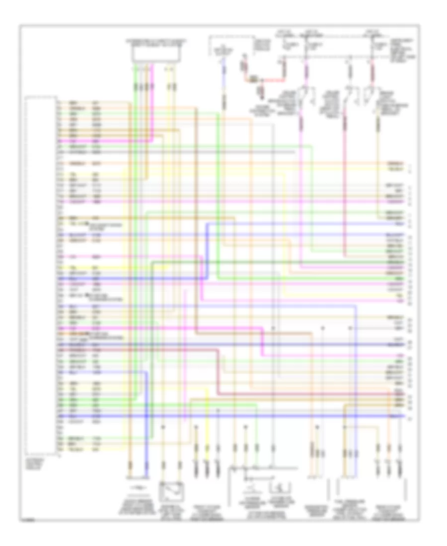 2.8L Turbo, Engine Performance Wiring Diagram (1 of 4) for Saab 9-3 2.0T 2006
