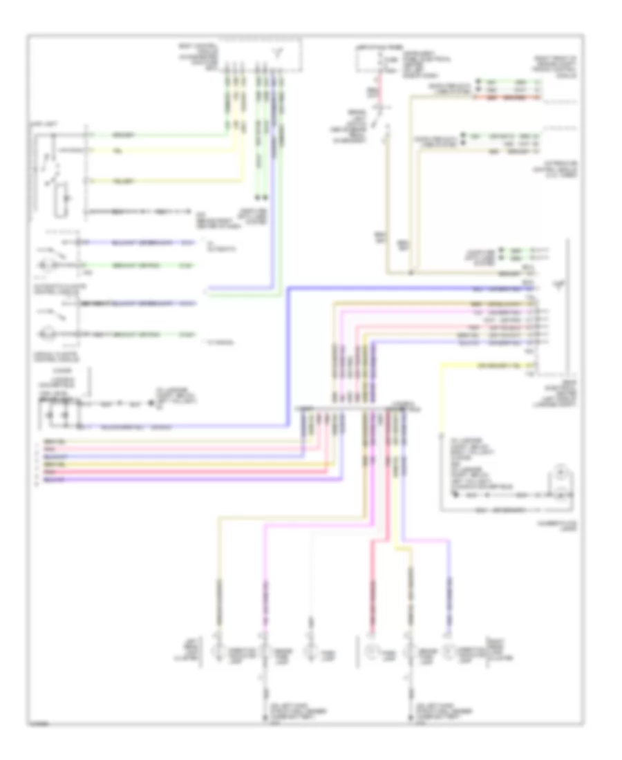 Exterior Lamps Wiring Diagram (2 of 2) for Saab 9-3 2.0T 2006