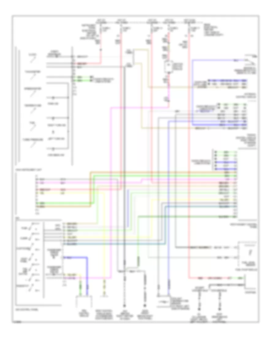 Instrument Cluster Wiring Diagram for Saab 9-3 2.0T 2006