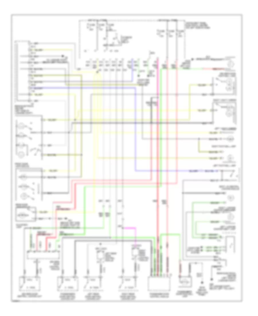 Courtesy Lamps Wiring Diagram, Wagon for Saab 9-3 2.0T 2006