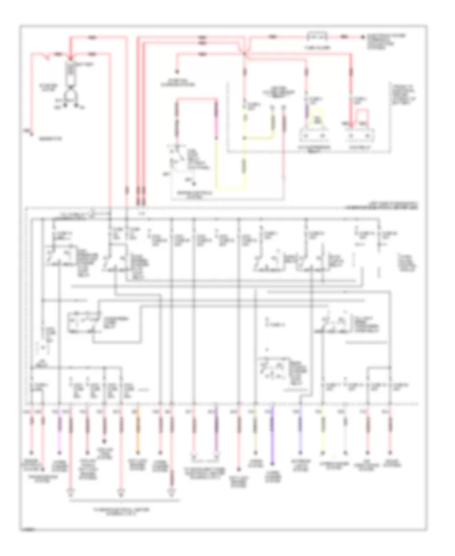 Power Distribution Wiring Diagram 1 of 3 for Saab 9 3 2 0T 2006