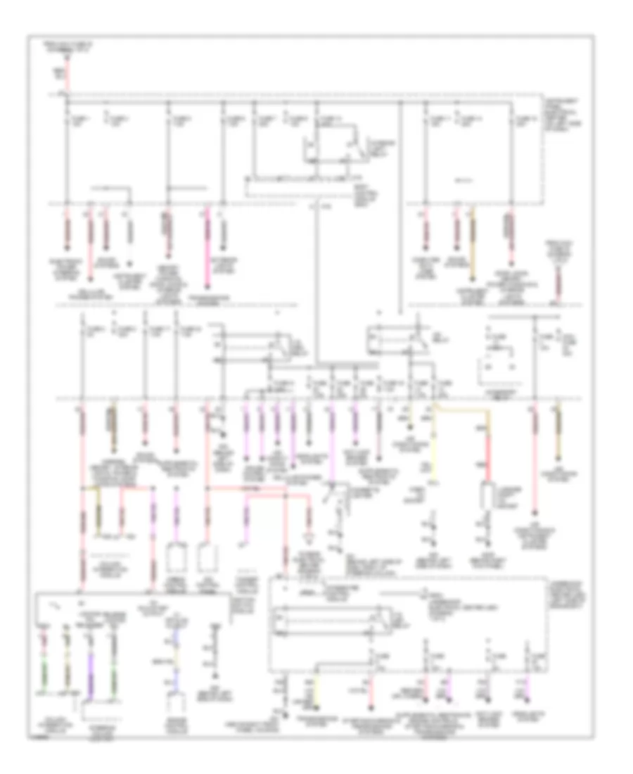 Power Distribution Wiring Diagram (2 of 3) for Saab 9-3 2.0T 2006