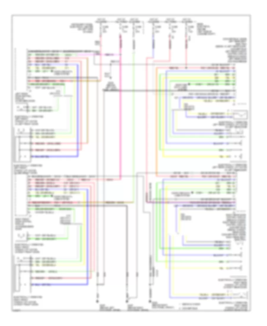 Power Windows Wiring Diagram for Saab 9-3 2.0T 2006