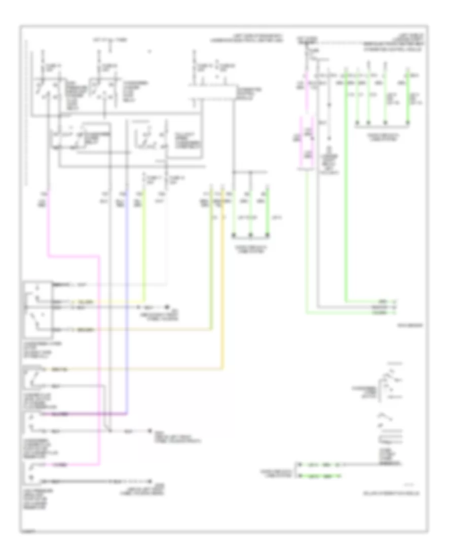 Электросхема передних стеклоочистителей дворников и омывателя лобового стекла для Saab 9-3 Aero 2006