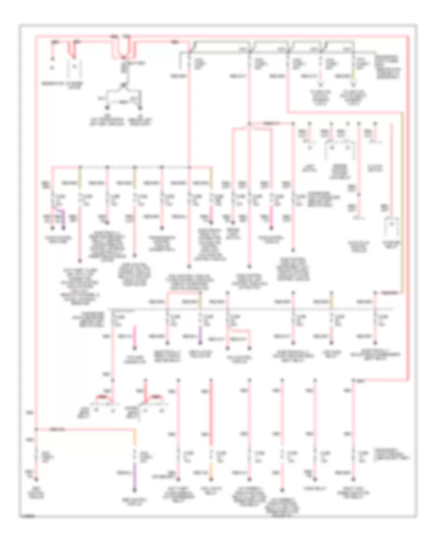 Power Distribution Wiring Diagram 1 of 2 for Saab 9 5 2006