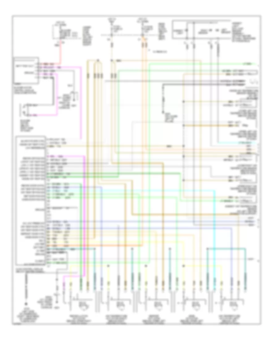 Электросхема кондиционера (1 из 2) для Saab 9-7X 4.2i 2006