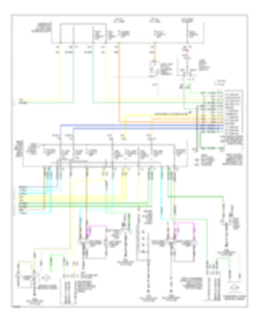 Exterior Lamps Wiring Diagram 2 of 2 for Saab 9 7X 4 2i 2006