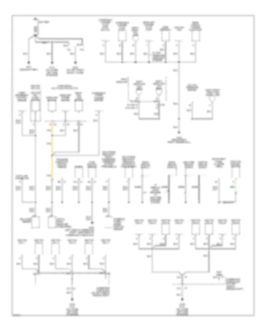 Ground Distribution Wiring Diagram 1 of 5 for Saab 9 7X 4 2i 2006