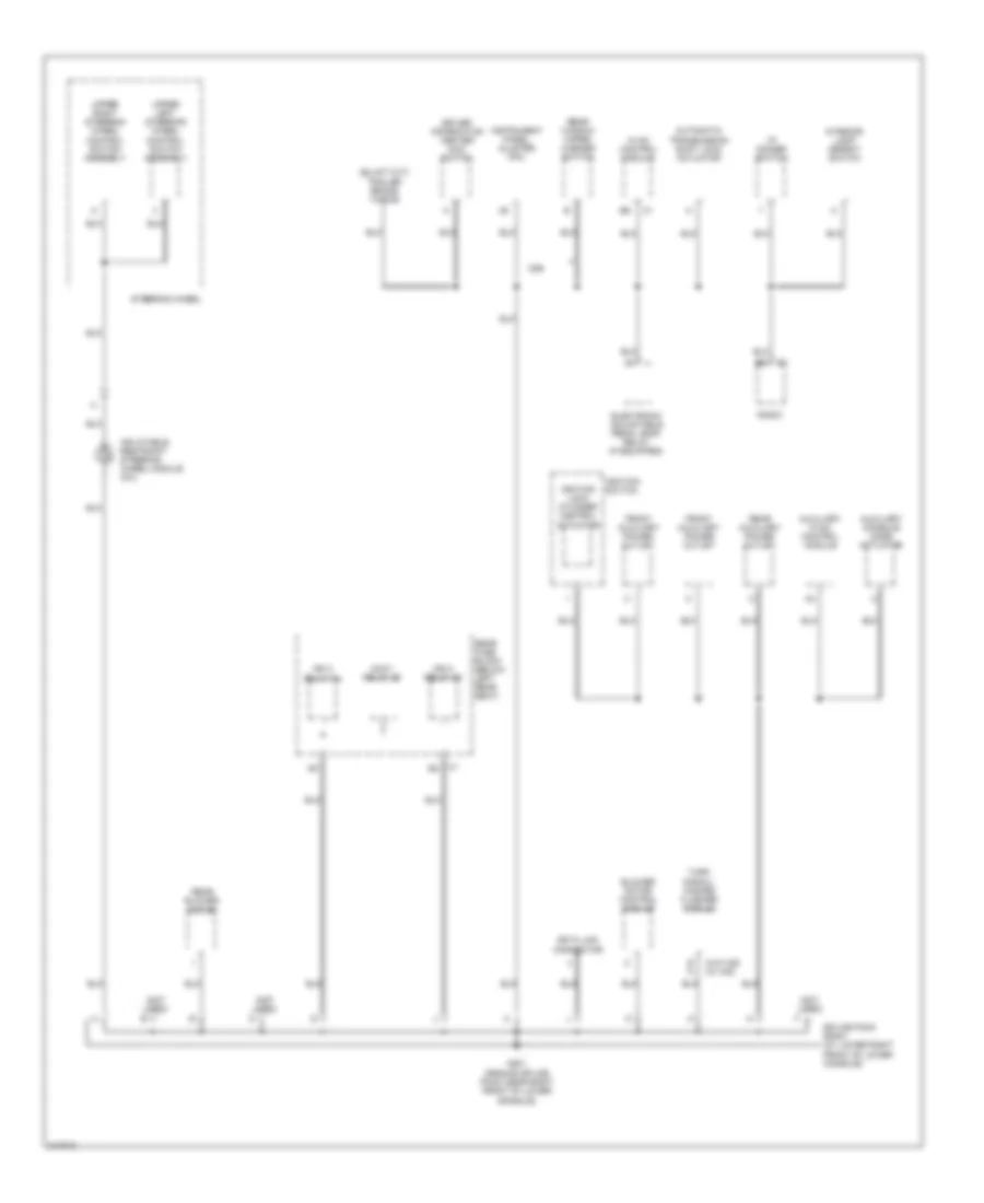 Ground Distribution Wiring Diagram 3 of 5 for Saab 9 7X 4 2i 2006