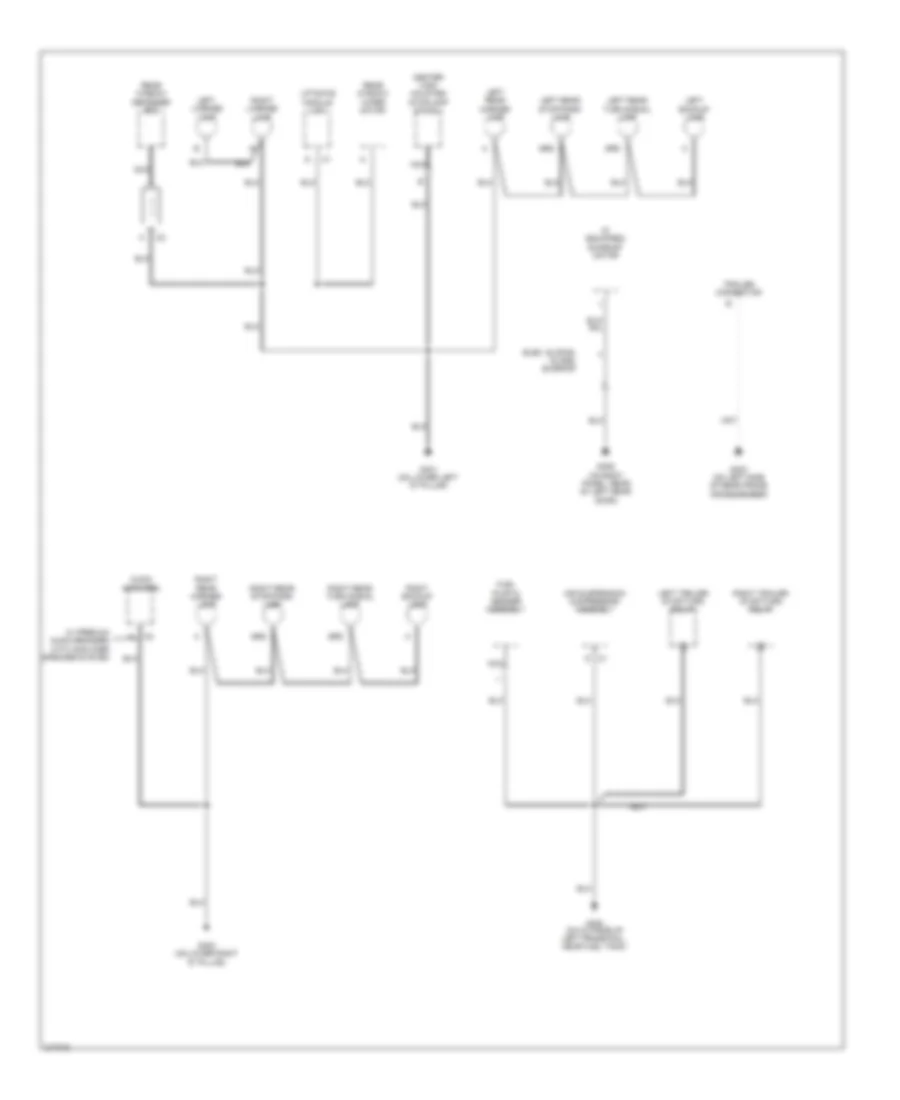Ground Distribution Wiring Diagram (5 of 5) for Saab 9-7X 4.2i 2006