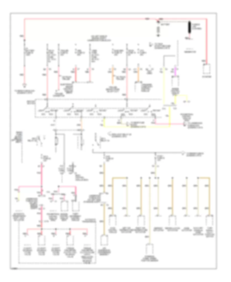 Power Distribution Wiring Diagram 1 of 5 for Saab 9 7X 4 2i 2006