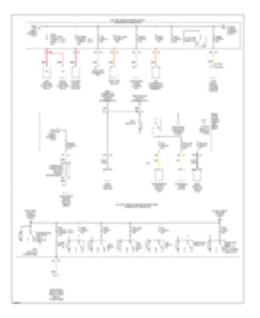 Power Distribution Wiring Diagram 2 of 5 for Saab 9 7X 4 2i 2006