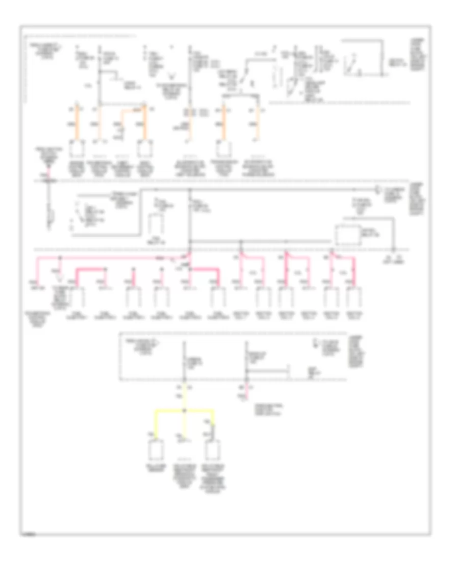 Power Distribution Wiring Diagram (3 of 5) for Saab 9-7X 4.2i 2006
