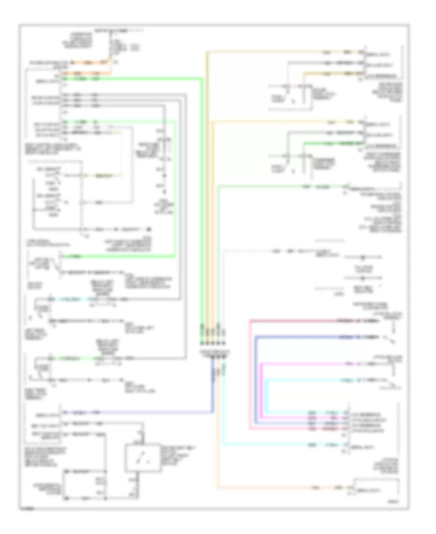 Warning Systems Wiring Diagram for Saab 9-7X 4.2i 2006